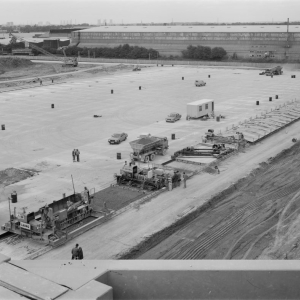 1982 Birmingham Airport concreting of new apron