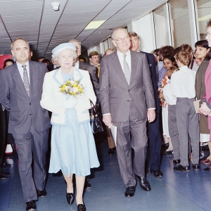 HM Queen Elizabeth II opening the Chelsea and Westminster Hospital in 1993.