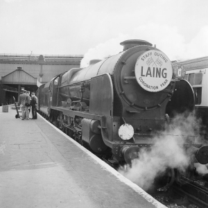 1953 Coronation year train chartered for a Laing staff outing to celebrate.